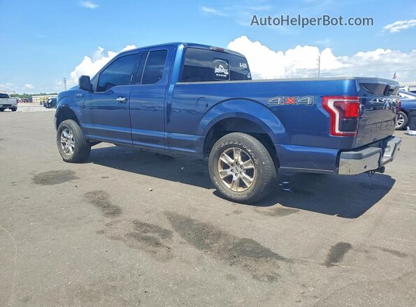 1FTFX1E55JFD27573 2018 FORD F150 Blue Задня ліва чверть