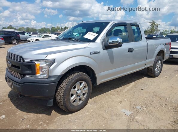 1FTFX1E57JFE10518 2018 FORD F150 Silver Առջևի ձախ երեք քառորդ տեսարան