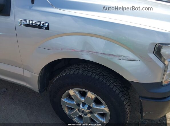 1FTFX1E57JFE10518 2018 FORD F150 Silver Դիմացի տեսք