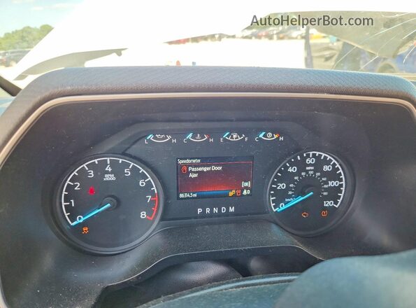 1FTFX1E57NFB81019 2022 FORD F150 White Instrument cluster view