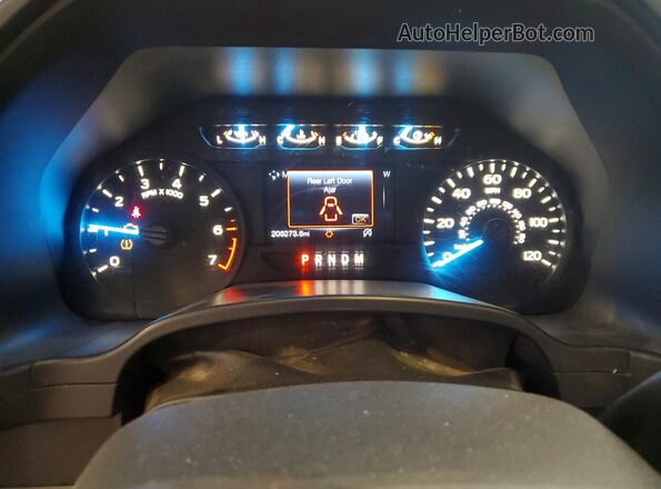1FTFX1E58KKC16735 2019 FORD F150 White Instrument cluster view