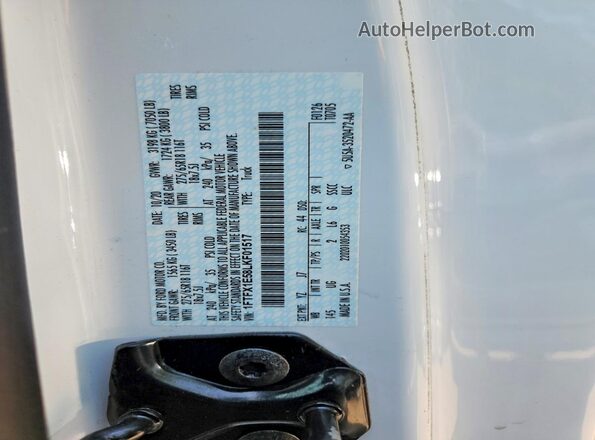 1FTFX1E58LKF01517 2020 FORD F150 Белый Вид подкапотного пространства