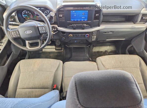 1FTFX1E59NFB90269 2022 FORD F150 White Vista del salpicadero