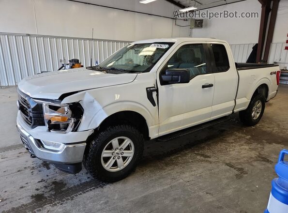 1FTFX1E59NFB90269 2022 FORD F150 White Vista de la etiqueta del VIN