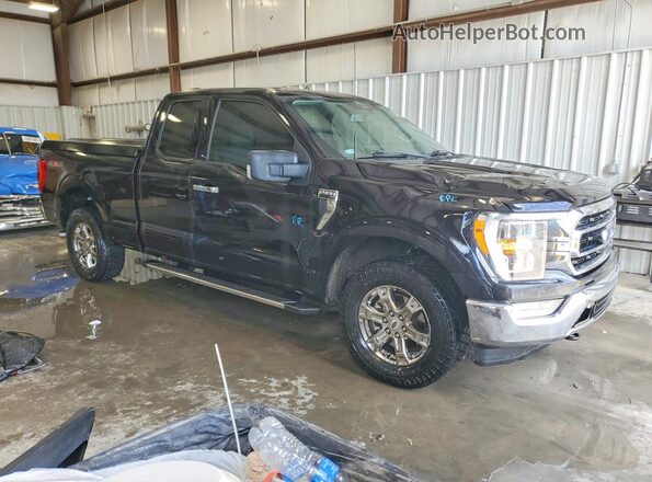 1FTFX1E59NKD98689 2022 FORD F150 Black Առջևի աջ