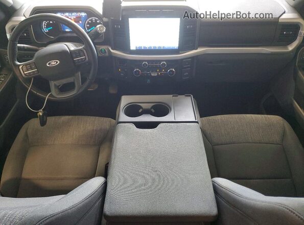 1FTFX1E59NKD98689 2022 FORD F150 Black Առջևի վահանակի տեսք