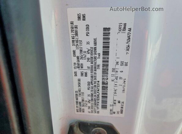1FTFX1E5XLFA73314 2020 FORD F150 White Շարժիչի բաժամունքի տեսք