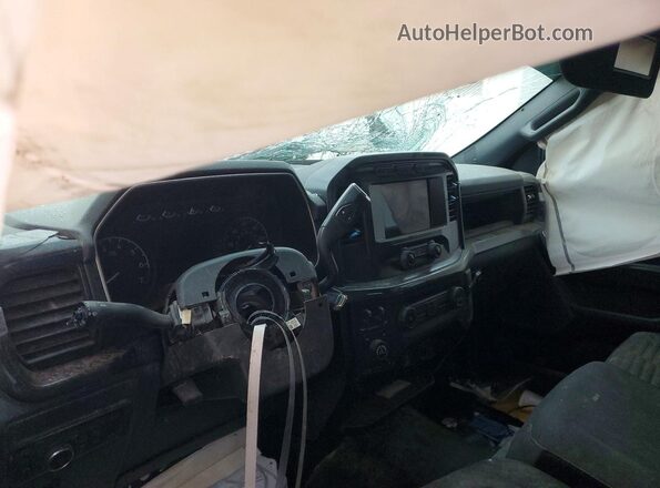1FTFX1E80NFA93147 2022 FORD F150 White Вид щитка приладів