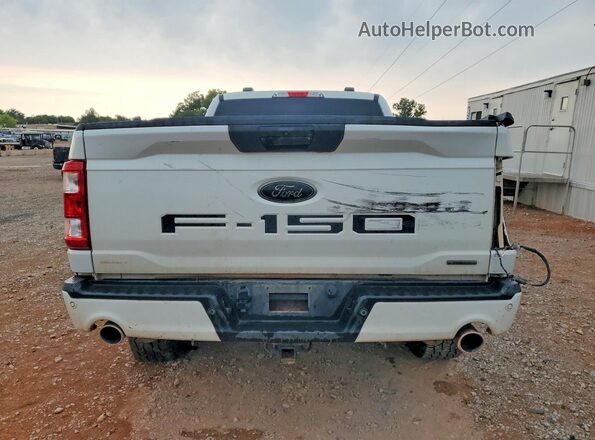1FTFX1E80NFA93147 2022 FORD F150 White Вид ззаду