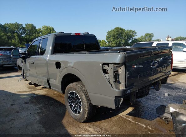 1FTFX1E89MKD62428 2021 FORD F150 Gray Հետևի ձախ