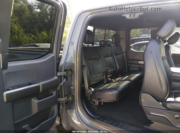 1FTFX1E89MKD62428 2021 FORD F150 Gray VIN կոդի պիտակի տեսք