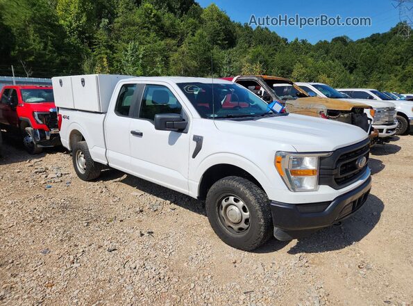 1FTFX1E8XMKE24905 2021 FORD F150 Белый Передняя правая четверть