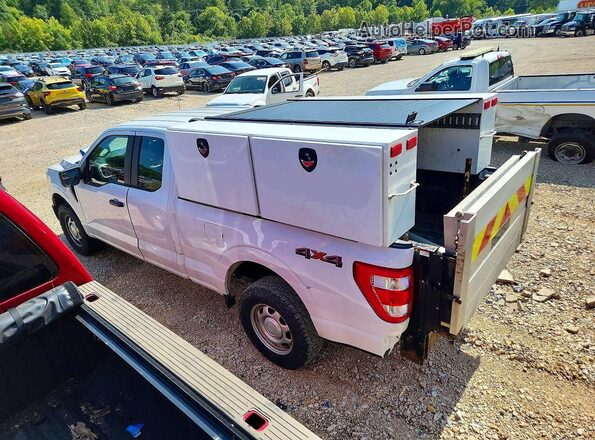 1FTFX1E8XMKE24905 2021 FORD F150 Белый Задняя левая четверть