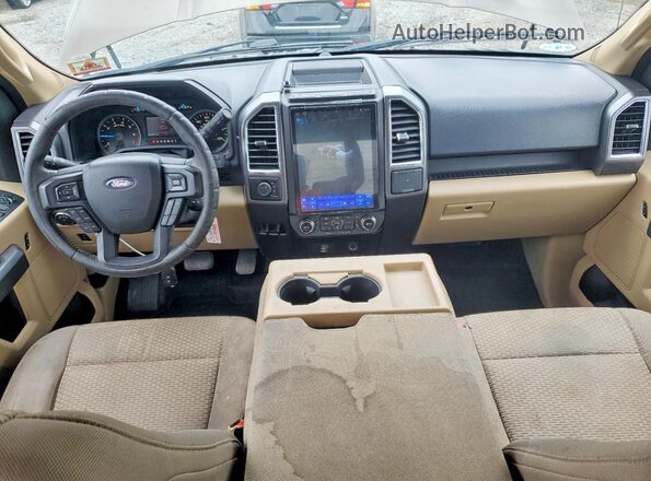 1FTFX1EF1GFD29984 2016 FORD F150 Коричневый Вид панели приборов