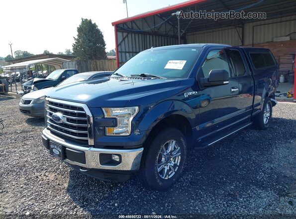 1FTFX1EF4GFD32801 2016 FORD F150 Dark Blue წინა მარცხენა ხედი სამი მეოთხედიდან