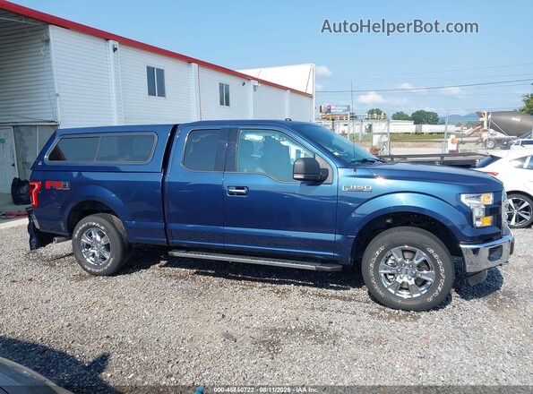 1FTFX1EF4GFD32801 2016 FORD F150 Dark Blue უკანა სალონის ხედი