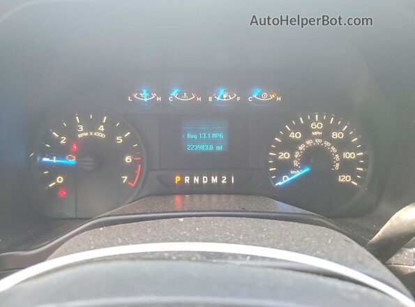 1FTFX1EF7HFA99594 2017 FORD F150 White Вид щитка приладів