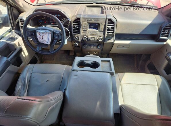 1FTFX1EFXGFC07754 2016 FORD F150 Red Dashboard view
