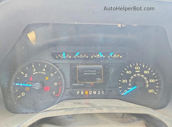 1FTFX1EFXGFC07754 2016 FORD F150 Red Instrument cluster view