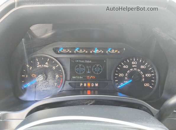 1FTFX1EG0HFB77268 2017 FORD F150 Белый Вид щитка приборов