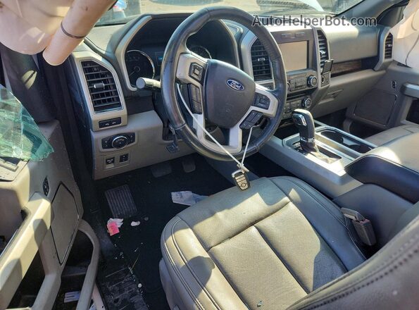 1FTFX1EG0JFE40333 2018 FORD F150 White Вид панелі приладів