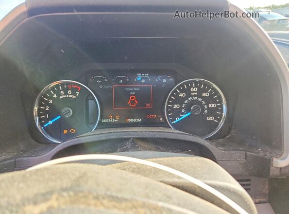 1FTFX1EG0JFE40333 2018 FORD F150 White Вид щитка приладів