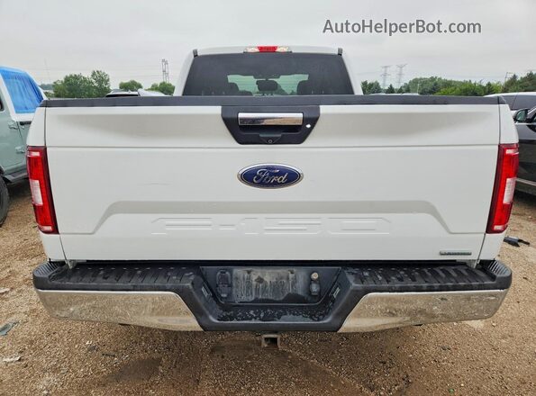 1FTFX1EG2JFB13206 2018 FORD F150 White Widok z tyłu