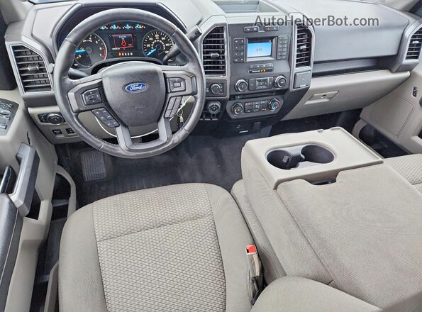 1FTFX1EG2JFB13206 2018 FORD F150 White Widok deski rozdzielczej