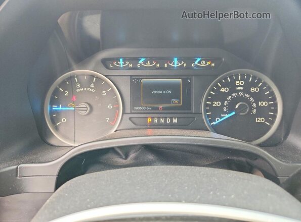 1FTFX1EG2JFB13206 2018 FORD F150 White Widok zestawu wskaźników