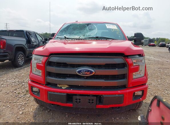 1FTFX1EG3GKD72061 2016 FORD F150 Красный Вид щитка приборов