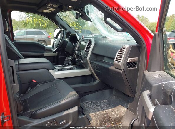 1FTFX1EG3GKD72061 2016 FORD F150 Красный Вид салона спереди
