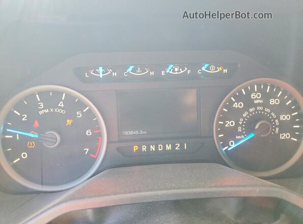 1FTFX1EG5GKF37141 2016 FORD F150 Silver Widok zestawu wskaźników