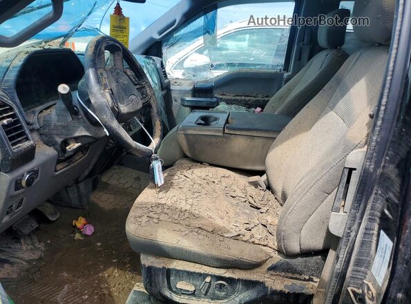 1FTFX1EG6JKC70311 2018 FORD F150 Черный Вид салона спереди