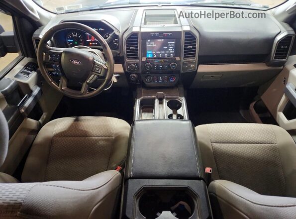 1FTFX1EG6JKD15313 2018 FORD F150 Black Dashboard view