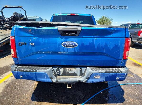 1FTFX1EG7GKF83165 2016 FORD F150 Blue უკანა ხედი