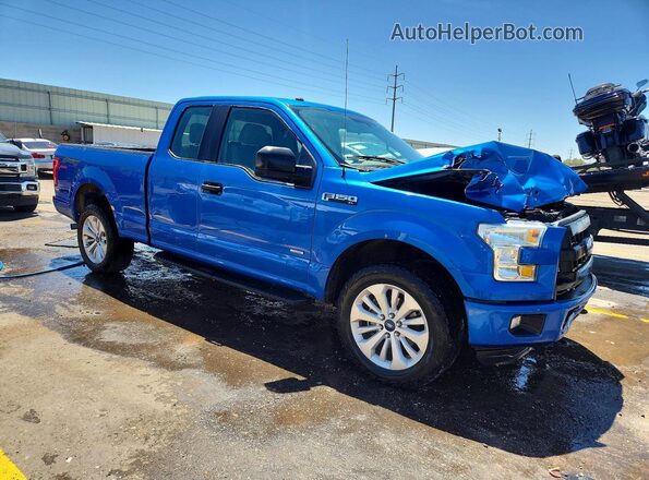 1FTFX1EG7GKF83165 2016 FORD F150 Blue წინა მარჯვენა