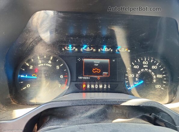 1FTFX1EG7GKF83165 2016 FORD F150 Blue ხელსაწყოთა პანელის ხედი
