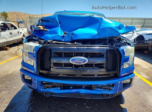 1FTFX1EG7GKF83165 2016 FORD F150 Blue წინა ხედი