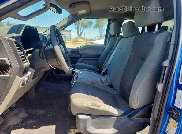 1FTFX1EG7GKF83165 2016 FORD F150 Blue წინა სალონის ხედი