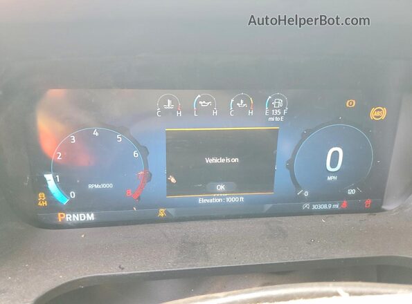 1FTFX1L54RKD85891 2024 FORD F150 Белый Вид щитка приборов