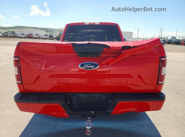 1FTMF1C5XJKD19389 2018 FORD F150 Red Widok z tyłu