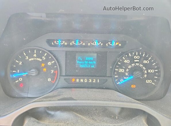 1FTMF1C80GKD07268 2016 FORD F150 White Widok zestawu wskaźników