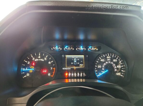 1FTMF1C83HKD77378 2017 FORD F150 White Вид щитка приладів