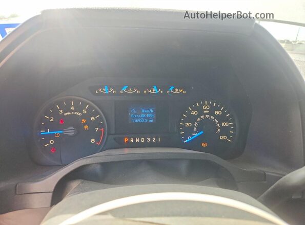 1FTMF1C86HFA11360 2017 FORD F150 White Vista del cuadro de instrumentos
