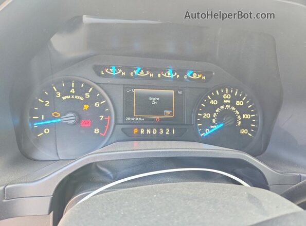 1FTMF1C8XGKD05043 2016 FORD F150 White ხელსაწყოთა პანელის ხედი