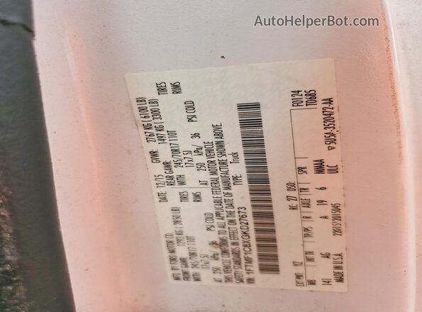 1FTMF1C8XGKD27673 2016 FORD F150 White ძრავის განყოფილების ხედი