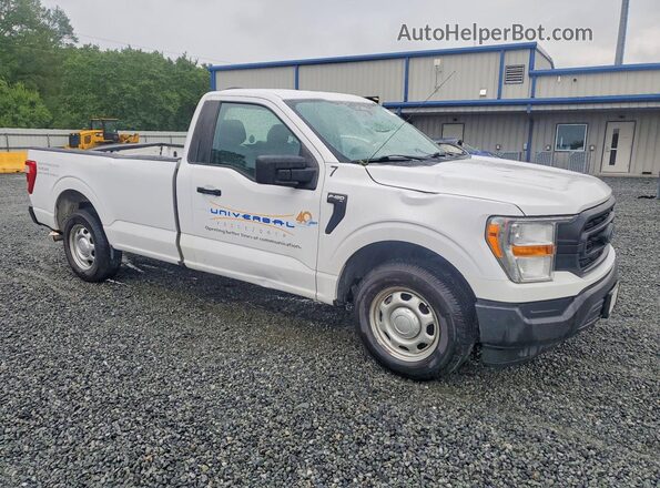 1FTMF1CB0MKD71897 2021 FORD F150 Белый Передняя правая четверть