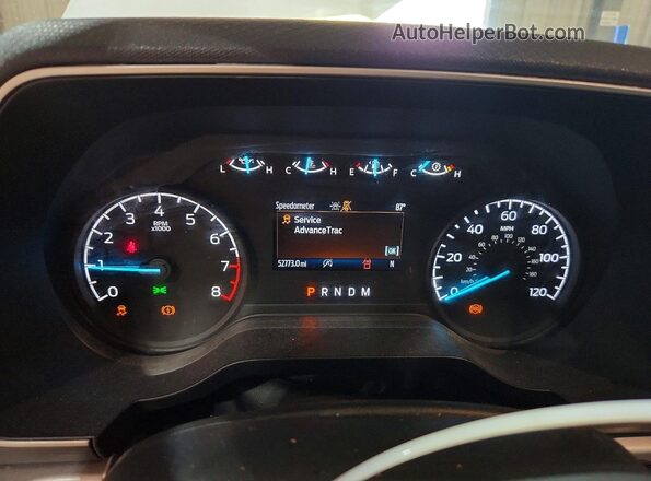 1FTMF1CB1MKE76870 2021 FORD F150 Белый Вид щитка приборов