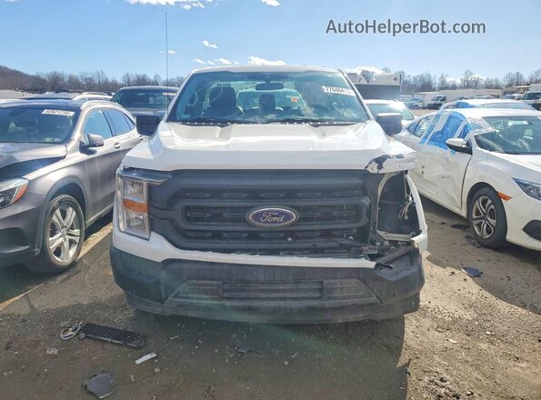 1FTMF1CB3MKD64782 2021 FORD F150 White Front view