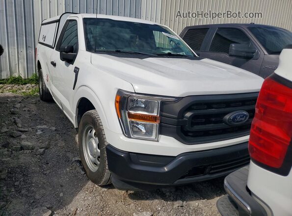 1FTMF1CB3NKE11357 2022 FORD F150 White წინა ხედი